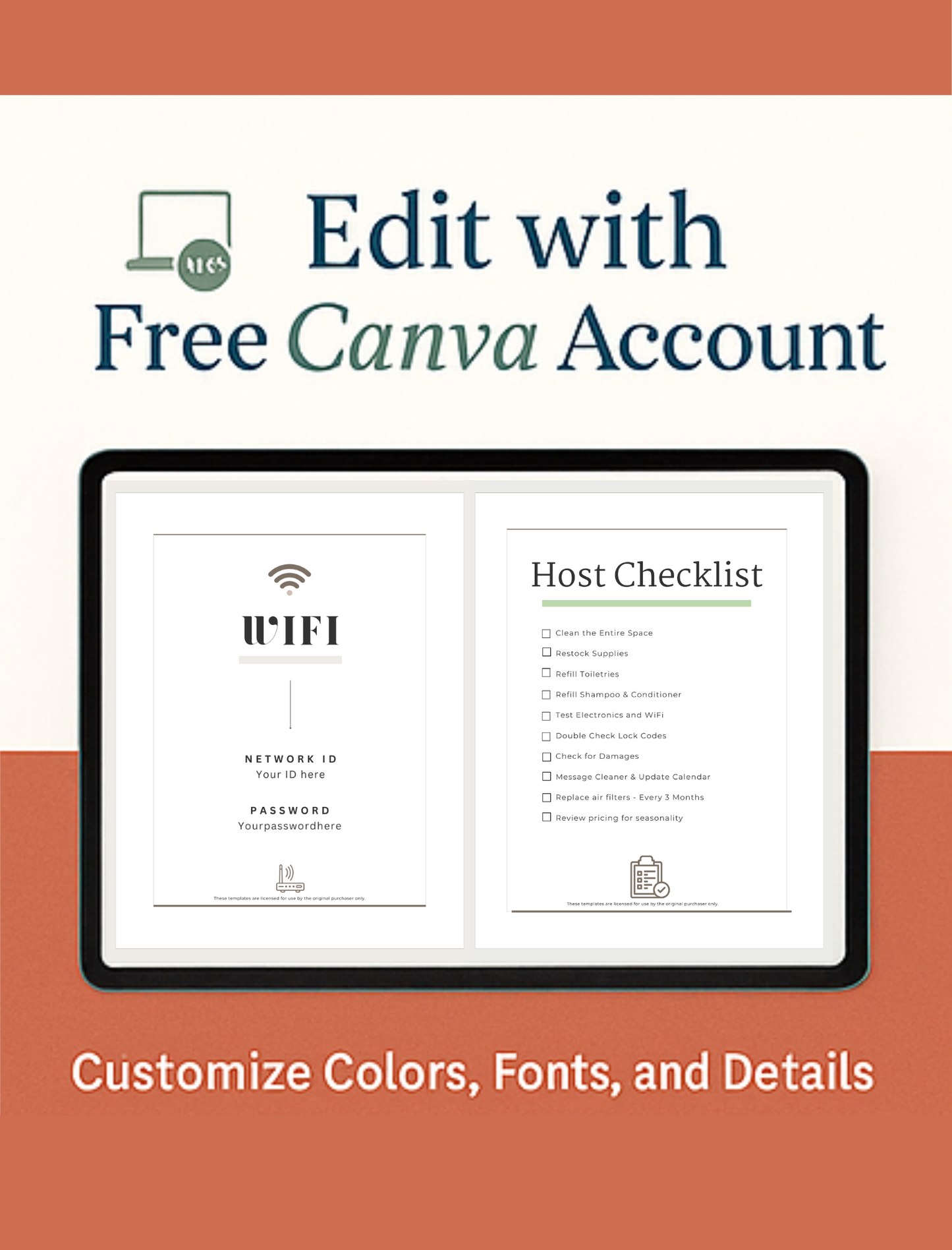 Airbnb Hosting Bundle – Editable Canva Welcome Book & Guest Guide - Deals Haven 