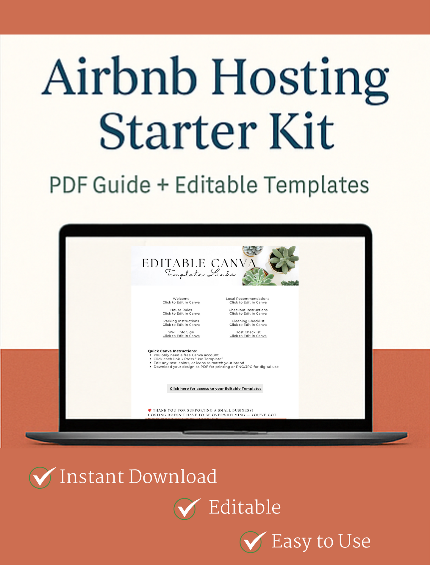 Airbnb Hosting Bundle – Editable Canva Welcome Book & Guest Guide - Deals Haven 