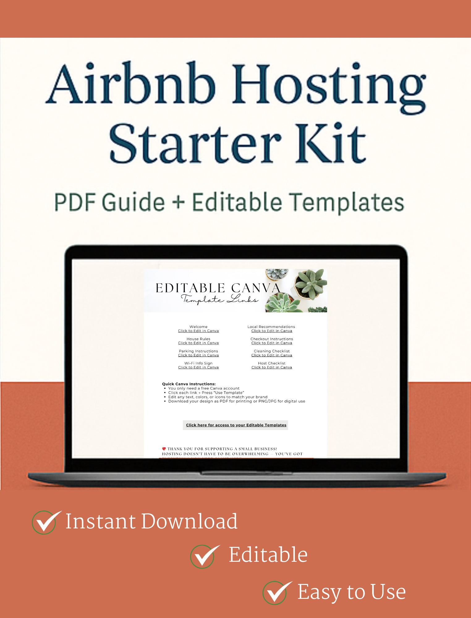 Airbnb Hosting Bundle – Editable Canva Welcome Book & Guest Guide - Deals Haven 