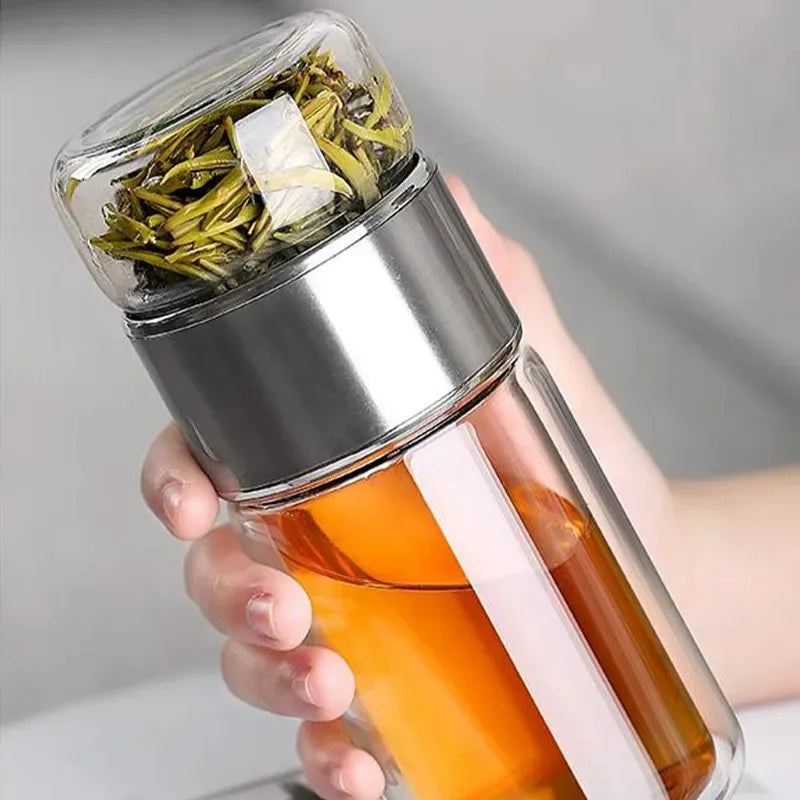 EcoGlass Tea Infuser Bottle - Deals Haven 