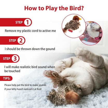 Chirpy Bird Cat Toy - Deals Haven 
