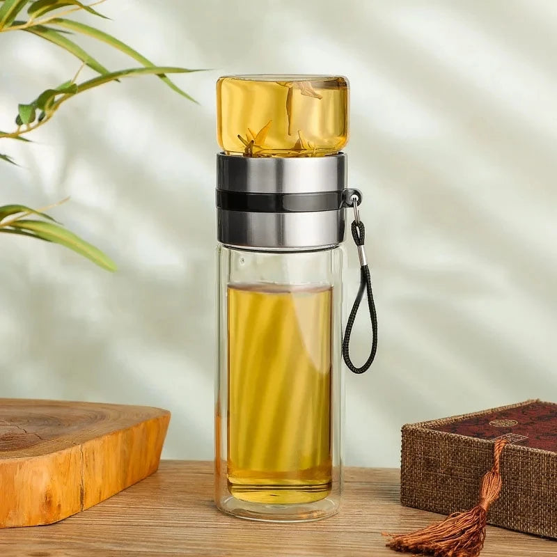 EcoGlass Tea Infuser Bottle - Deals Haven 